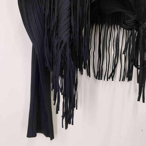 プリーツプリーズイッセイミヤケ PLEATS PLEASE ISSEY MIYAKE 04SS フリンジデザイン プリーツボレロ レディース JPN:3