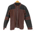 フェイクレザーシングルライダース メンズ import:L