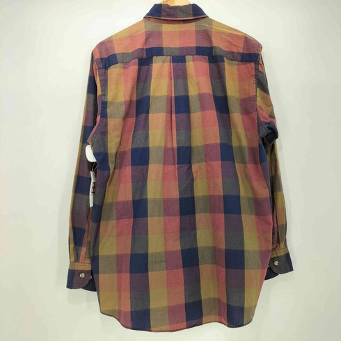 ヴァンヒューゼン VAN HEUSEN コットンポリ レギュラーカラー チェック シャツ メンズ import:M
