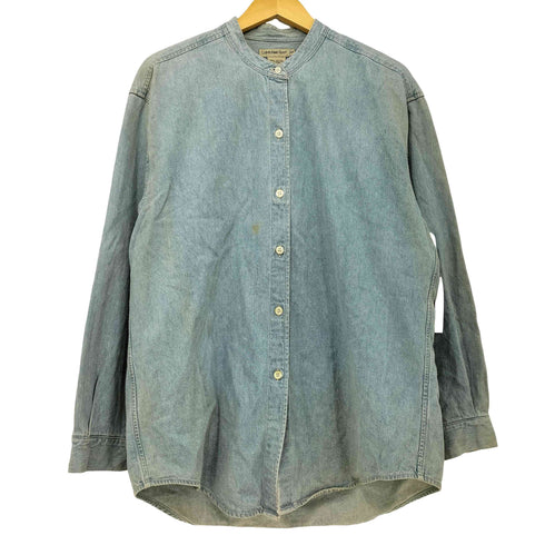 カルバンクラインジーンズ Calvin Klein Jeans 90s OLD バンドカラー デニムシャツ ダンガリーシャツ メンズ import:M