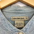 カルバンクラインジーンズ Calvin Klein Jeans 90s OLD バンドカラー デニムシャツ ダンガリーシャツ メンズ import:M