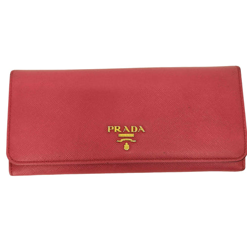 プラダ PRADA 二つ折り 長財布 レザー レディース