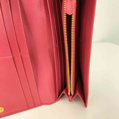 プラダ PRADA 二つ折り 長財布 レザー レディース