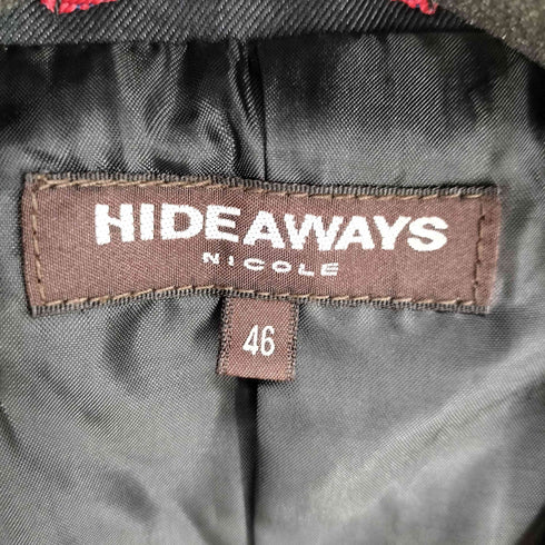 ハイダウェイニコル HIDEAWAYS NICOLE シングル 3B テーラード ジャケット メンズ