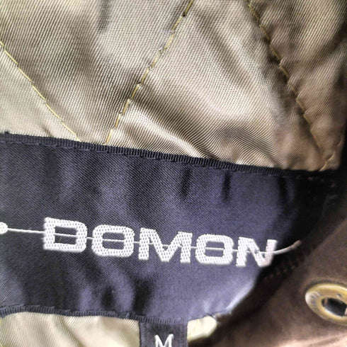 ドモン DOMON 90-00S スエード レザー 比翼 裏地キルト ステンカラー コート メンズ