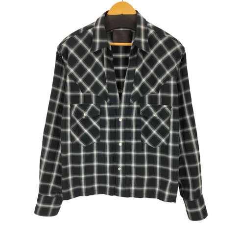 ザレターズ The Letters black check shirt メンズ M