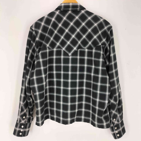ザレターズ The Letters black check shirt メンズ M