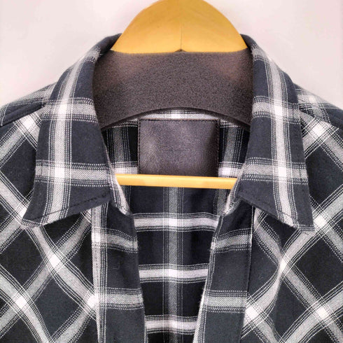 ザレターズ The Letters black check shirt メンズ M