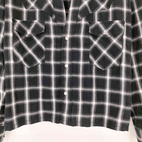 ザレターズ The Letters black check shirt メンズ M
