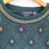 TRADER BAY USA製 90S 総柄 アクリル混 コットン ニット メンズ import:XL