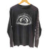 アルスタイル alstyle 00S ボディ USA製 目 アイ 両面 プリント US ロック メタル バンド L/S Tシャツ カットソー ロンT 2004 来日 ライブ メンズ import:M