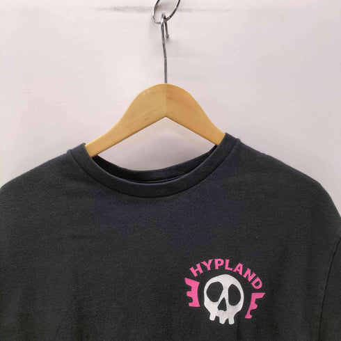 HYPLAND S/S スカル ドクロ アニメ キャラクター 両面 プリント Tシャツ メンズ import:XL
