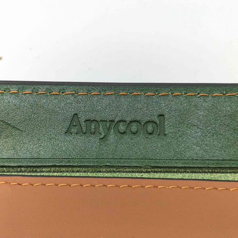 ANYCOOL 2つ 折り栃木レザー 本革 大容量 一流の財布職人仕立て ミニ財布 コンパクト シンプル 牛革 財布 メンズ
