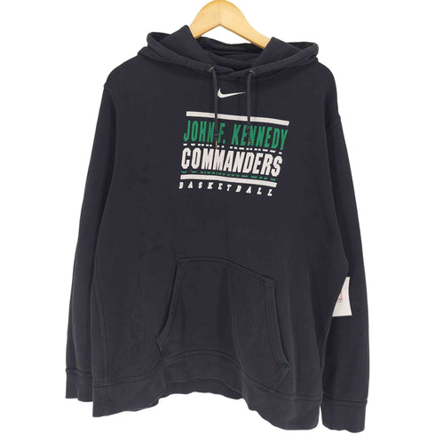 ナイキ NIKE バスケットボールプリント プルオーバーパーカー メンズ L