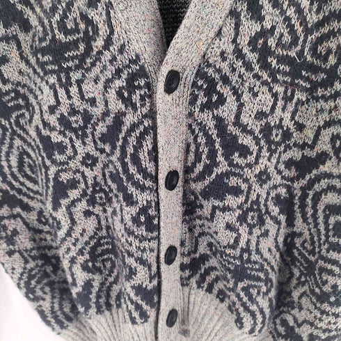 cambridge classics 総柄ウール混カーディガン メンズ import:M