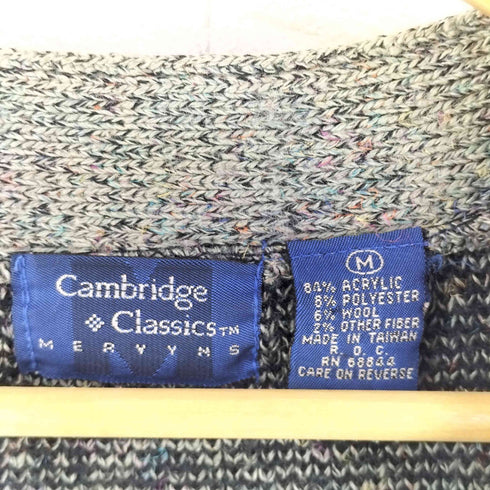 cambridge classics 総柄ウール混カーディガン メンズ import:M