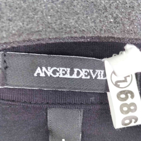ANGELDEVIL ロゴプリント ポープンカラーカットソー メンズ import:L