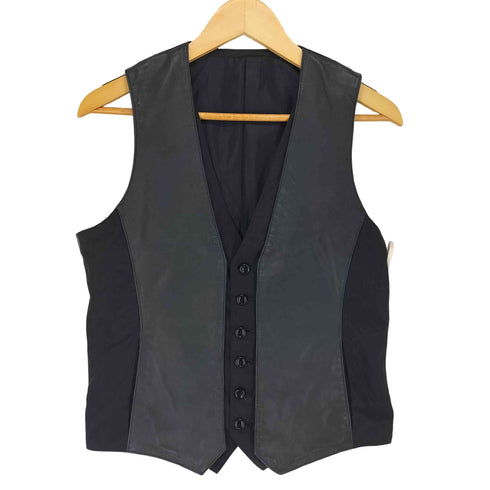 コムサイズム COMME CA ISM ラムレザー切替ジレ メンズ JPN:M