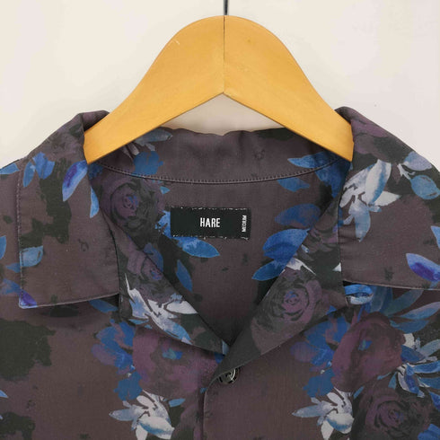 ハレ HARE フラワー パターン 総柄 S/S シャツ メンズ import:M