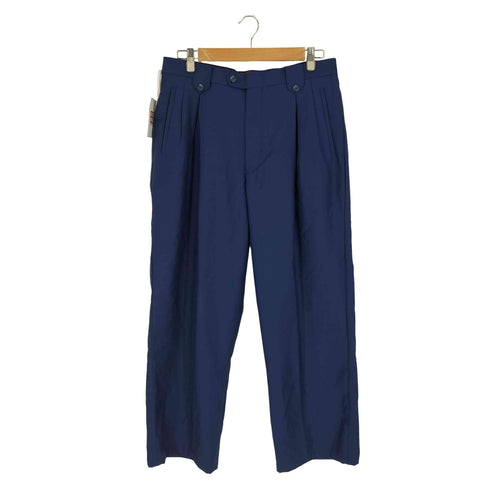 SUPER 150S WOOL 2タック ワイドスラックス メンズ