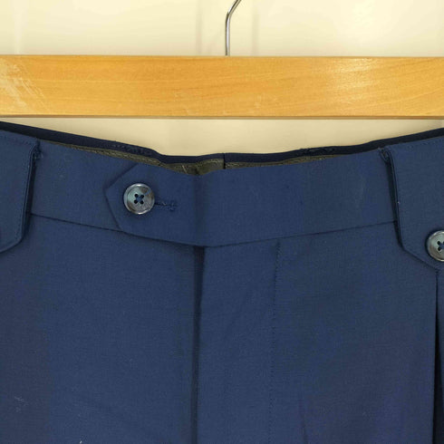 SUPER 150S WOOL 2タック ワイドスラックス メンズ