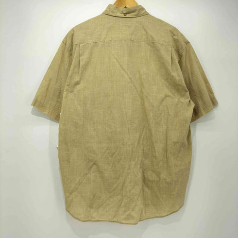 コロンビア Columbia 00s コットン ポリ チェック ボタンダウン S/S シャツ メンズ import:M