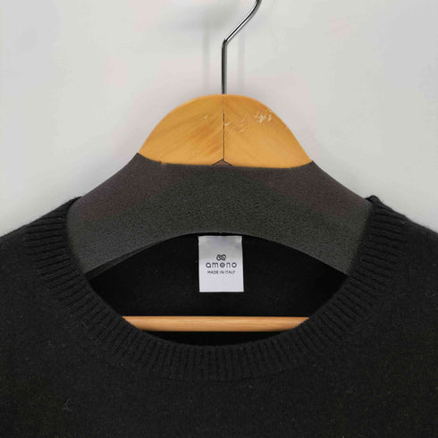 ameno cashmere SOLE MEN HIGH 14GG カシミヤニット メンズ L