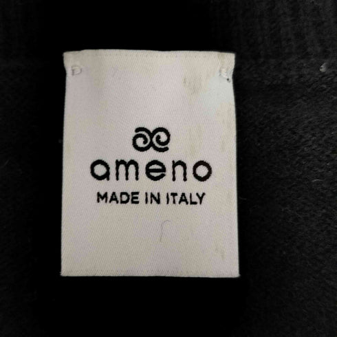 ameno cashmere SOLE MEN HIGH 14GG カシミヤニット メンズ L