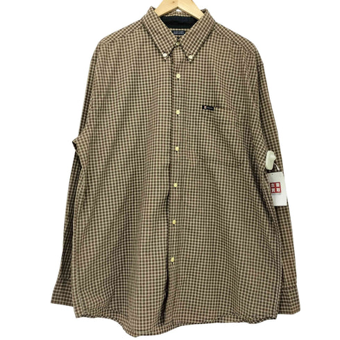 チャップス CHAPS コットン ポリ チェック ボタンダウン L/S シャツ メンズ import:L