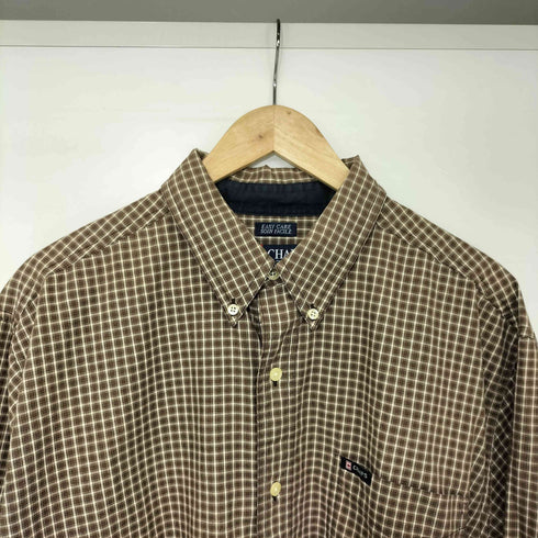 チャップス CHAPS コットン ポリ チェック ボタンダウン L/S シャツ メンズ import:L