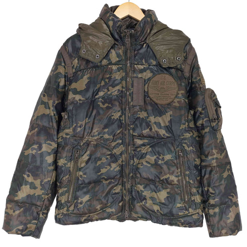 アヴィレックス AVIREX カモ柄中綿ジャケット メンズ 2XL