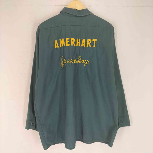レッドキャップ RED KAP USA製 AMERHART 両面刺繍ワークシャツ ワーク メンズ XL