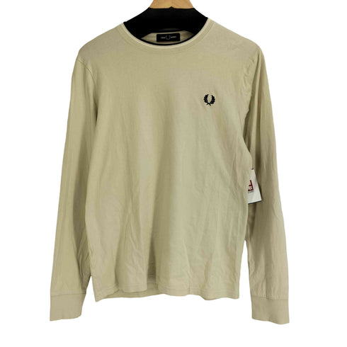 フレッドペリー FRED PERRY ロゴ刺繍 L/S Tシャツ レディース import:S