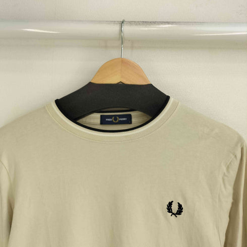 フレッドペリー FRED PERRY ロゴ刺繍 L/S Tシャツ レディース import:S