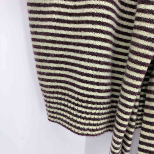 タン TAN 25AW CASHMERE STRIPED KNIT VEST WITH LONG SCARF レディース FREE