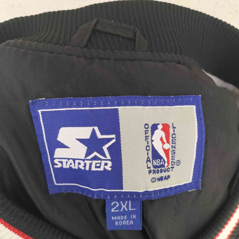スターター STARTER フロント刺繍プルオーバーナイロンスタジャン メンズ 2XL