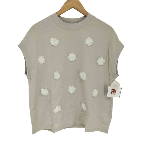 シップス SHIPS フラワー モチーフ クルーネック TEE レディース レディース