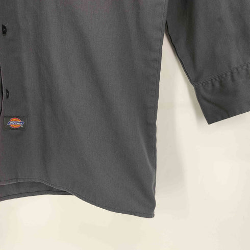 ディッキーズ Dickies 企業ワッペン L/S ワークシャツ メンズ import:M