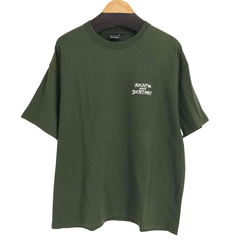 スラッシャー THRASHER SKATE AND DESTROY刺繍 バックプリント S/S Tシャツ メンズ import:L