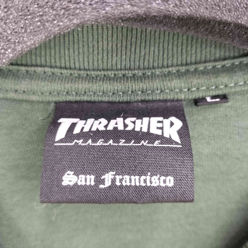 スラッシャー THRASHER SKATE AND DESTROY刺繍 バックプリント S/S Tシャツ メンズ import:L