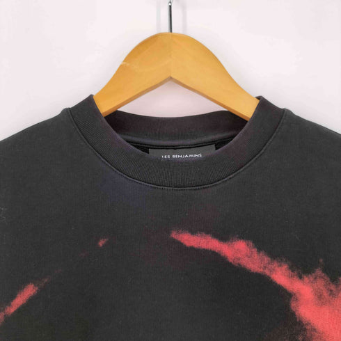 les benjamins 袖異素材切替 グラフィックデザイン スウェット メンズ import:XS