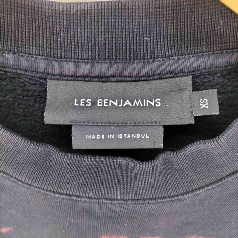 les benjamins 袖異素材切替 グラフィックデザイン スウェット メンズ import:XS