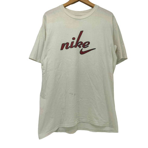ナイキ NIKE 90s 白タグ 筆記体ロゴ プリント S/S Tシャツ メンズ import:M