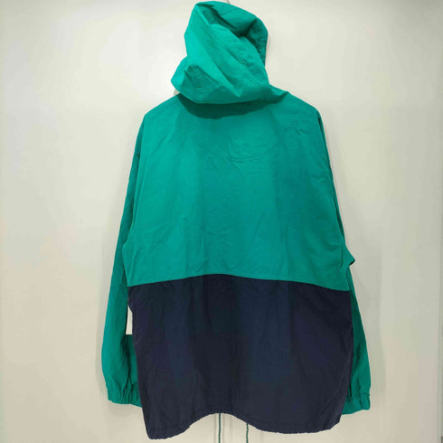 エディーバウアー Eddie Bauer 90s 黒タグ後期 バイカラー ナイロン アノラックパーカー プルオーバージャケット メンズ import:L