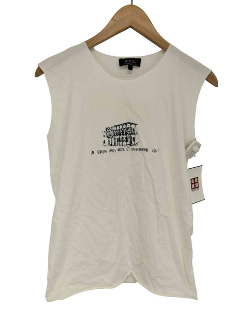 アーペーセー A.P.C. プリント カットオフ タンクトップ レディース import:S