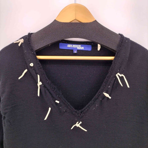 ジュンヤワタナベコムデギャルソンマン JUNYA WATANABE COMME des GARCONS MAN AD2003 AW トライバルネックレス Vネック ロングスリーブニット メンズ S