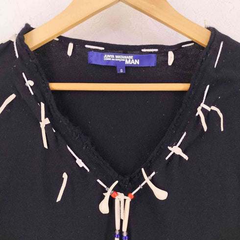 ジュンヤワタナベコムデギャルソンマン JUNYA WATANABE COMME des GARCONS MAN AD2003 AW トライバルネックレス Vネック ロングスリーブニット メンズ S