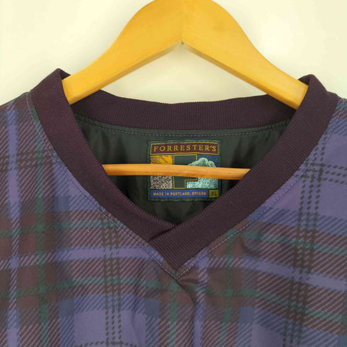 FORRESTERS チェック ナイロン ピステ プルオーバー レディース import:XL