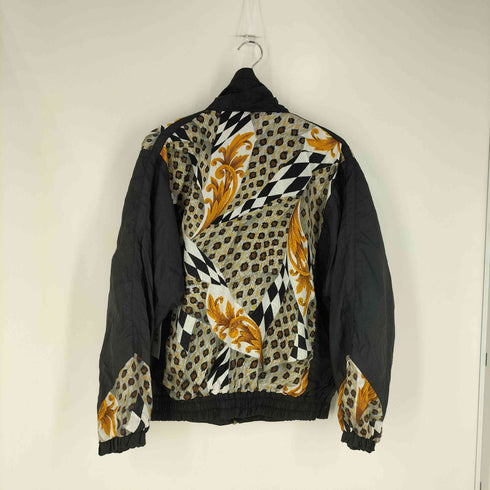 パネルレオパード ナイロンジャケット メンズ import:M