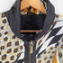 パネルレオパード ナイロンジャケット メンズ import:M